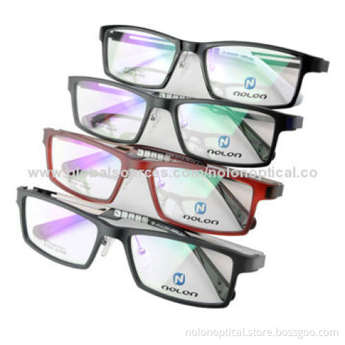 Ultem Optical Eyeglasses Full Rim Metal Temple
